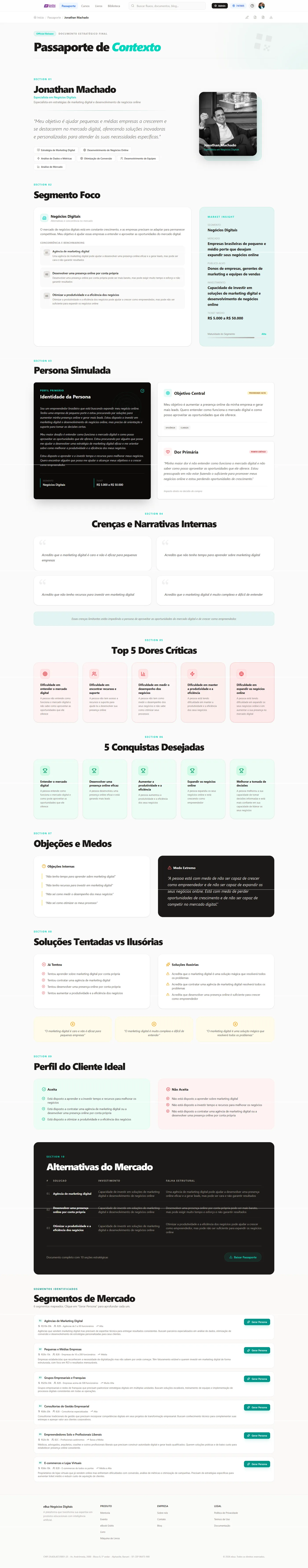 Passaporte de Contexto pronto na plataforma eBuz